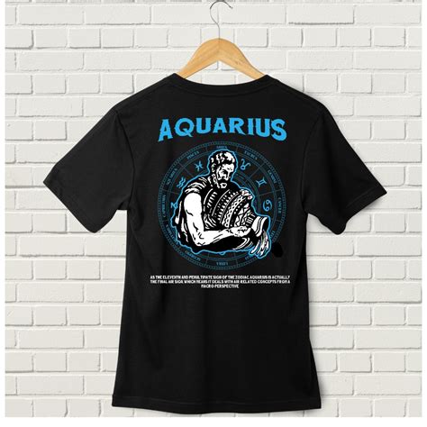 Zodiac aquarius tshirt